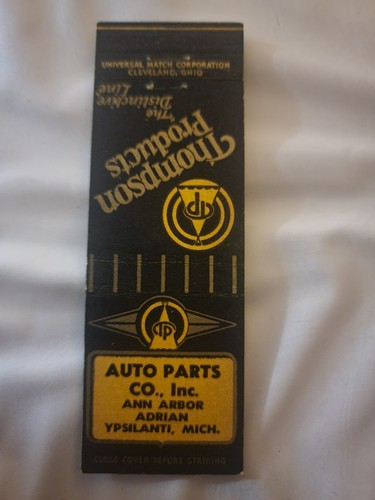 Vintage matchcover auto parts - matchcover,