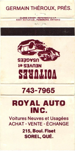 Royal auto inc sorel quebec - auto,